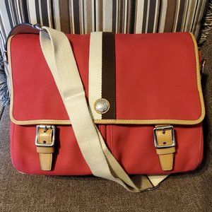 EUC Coach Canvas Messenger Bag